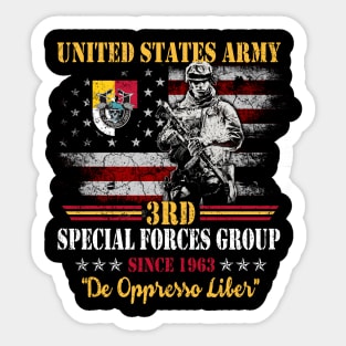 Proud US Army 3rd Special Forces Group Skull De Oppresso Liber SFG - Gift for Veterans Day 4th of July or Patriotic Memorial Day Sticker